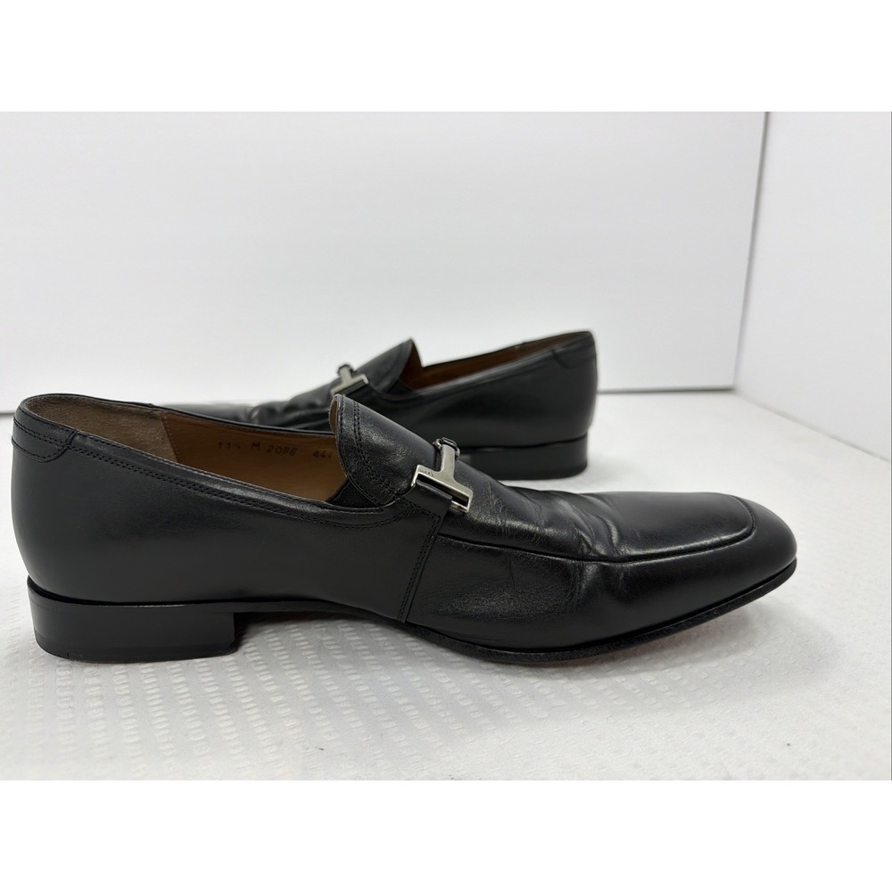 Mezlan Spain Bit Loafers Black Leather Ornament 11.5M 2086 Dress Shoes Luxury - Picture 14 of 16